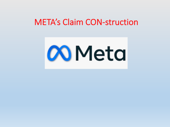 Meta’s Claim CON-struction